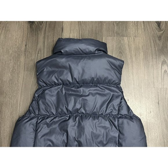 GAP Down Puffer Vest Women’s XL Purple Metallica Periwinkle Full Zip Quilted - Picture 9 of 11